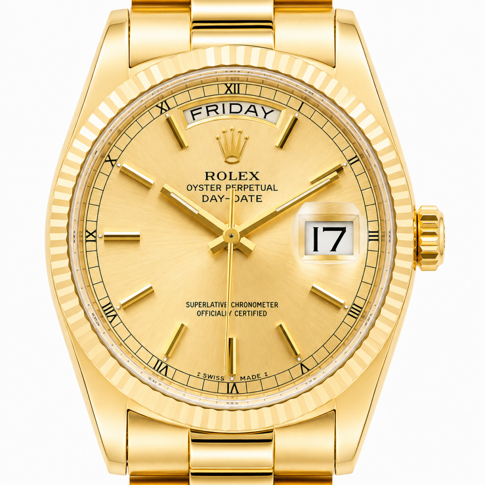 Rolex Day-Date 36MM 18038 18KT Yellow Gold Watch